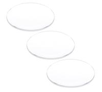 QUARKZMAN 3Pcs Verre de Montre 31,5mm Dia 1,5mm Épaisseur Simple Dôme Rond Lentille en Cristal Clair de Remplacement pour Horloger Réparation