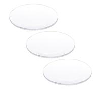 QUARKZMAN 3Pcs Verre de Montre 35,5mm Dia 1,5mm Épaisseur Simple Dôme Rond Lentille en Cristal Clair de Remplacement pour Horloger Réparation