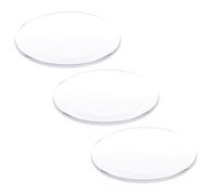 QUARKZMAN 3Pcs Verre de Montre 36,5mm Dia 1,5mm d'Épaisseur Simple Dôme Rond Lentille en Cristal Clair de Remplacement pour Horloger Réparation