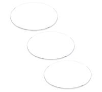 QUARKZMAN 3pcs Verre De Montre Lentille 37mm Dia 1.5mm Epaisseur Single Dome Rond Cristal Clair Lentille De Montre Pieces De Rechange pour Watchmaker Repair