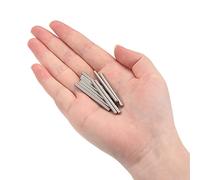 QUARKZMAN 3x40mm Goujons, 50pcs 304 Acier Inoxydable Tête Ronde Extrémité Plate Chanfreinée Goujon Lit Superposé Chevilles Étagère Supports Étagères Fixations Éléments