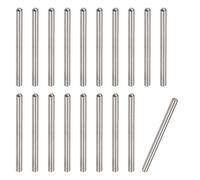 QUARKZMAN 3x45mm Goujons, 50pcs 304 Acier Inoxydable Tête Ronde Bout Plat Chanfreiné Goujon Lit Superposé Cheville Étagère Support Éléments Fixation