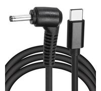 QUARKZMAN 4.9FT USB C Vers DC PD Cable De Charge Rapide, 3mmx1.1mm 45W/15V Cable D'Alimentation DC, Entree Type C 3A Adaptateur Jack Pour Router, Camera, TV Box, Lampe De Bureau(Noir)