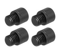 QUARKZMAN 4 Adaptateurs de Pied de Micro 3/8 Femelle vers M12 Mâle en Alliage d'Aluminium pour Support de Trépied de Microphone, Noir