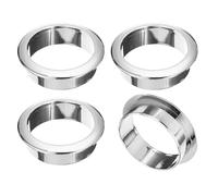 QUARKZMAN 4 Cache-Trous de Câble Passe Cable Bureau, 2 Pouces (50 mm), en ABS, pour Bureau, Organiseur de Câbles pour Bureau, Argent