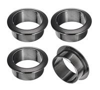 QUARKZMAN 4 Cache-Trous de Câble Passe Cable Bureau, 35mm (1-3/8 Pouces), en Plastique ABS, pour Bureau, Organiseur de Câbles pour Bureau, Noir