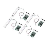 QUARKZMAN 4 Ensemble Capteur de Poids à Cellule de Charge Numérique 5Kg + Module Capteur de Pesée HX711 24 Bits de Précision A/D à Double Canal pour Kit Balance de Cuisine Électronique