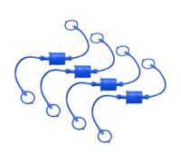 QUARKZMAN 4 Ensembles 3/4 Kit de Bouchon et Capuchon de Poussière pour Tuyau Hydraulique, Capuchon de Poussière ISO-A Mâle & Bouchon Femelle Couverture de Déconnexion, Bleu