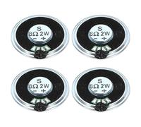 QUARKZMAN 4 Haut-parleurs 2W 8 Ohm en métal Coque Ronde Interne à Aimant Micro pour Mini Haut-parleurs DVD EVD Multimédia Mobile Portable Machine publicitaire