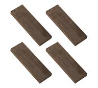 QUARKZMAN 4 Morceaux de Bois Dur 12cm X 4cm X 1cm Blocs Exotiques Naturels pour Projets de Menuiserie et D'Artisanat, Poignée de Couteau de Sculpture sur Bois, Kaki