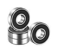 QUARKZMAN 4 Pack 6000 2RS Roulements À Billes À Gorge Profonde, 10x26x8mm Acier Chromé Double Joint En Caoutchouc Pour Moteur Électrique, Électroménager, Machines De Jardin, (ABEC5)