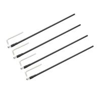 QUARKZMAN 4 Pack Guitar Two Way Rod, 440mm Low-Profile Guitar Rod Avec 4mm L-Wrench, Luthier Tools Pour Electric Acoustic Bass Guitars Neck Repair Adjustment, Noir