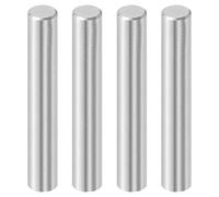 QUARKZMAN 4 Pcs 10 mm x 60 mm Goujons, 316L Acier Inoxydable Goujons Cylindriques Chevilles Support D'étagère Tige D'épingles Éléments Fixation Métalliques Ton Argenté