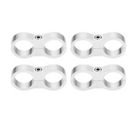 QUARKZMAN 4 Pcs 12AN Collier Séparateur De Tuyau 24mm 15/16" ID Collier De Fixation Pour Ligne De Carburant Adaptateur De Raccord De Tuyau En Aluminium Diviseur Pour Tuyau D'Huile Tuyau