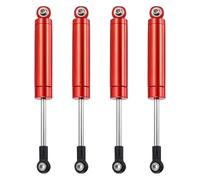 QUARKZMAN 4 Pcs Amortisseur RC 1/10 102mm Ressort Interne Amortisseur A Huile pour 1/10 RC Car Crawler Racing Truck Pieces Amelioration, Rouge