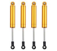 QUARKZMAN 4 Pcs Amortisseur RC 1/10 102mm Ressort Interne Amortisseur Huile pour 1/10 RC Car Crawler Racing Truck Pieces Amelioration, Orange