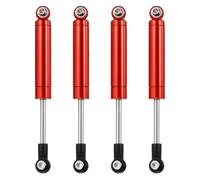 QUARKZMAN 4 Pcs Amortisseur RC 1/10 92mm Ressort Interne Amortisseur À Huile pour 1/10 RC Car Crawler Racing Truck Pièces Amélioration, Rouge