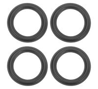 QUARKZMAN 4 Pcs Anneaux en Caoutchouc pour Haut-Parleur De 7 Pouces 166x114mm (Diamètre Intérieur x Diamètre Extérieur) Anneaux pour Subwoofer Perforés Pièces Réparation Ou DIY, Noir