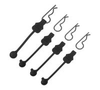 QUARKZMAN 4 Pcs Attaches De Corps RC, Tige De 1.2mm Attaches RC Verrou A Ressort, Noir