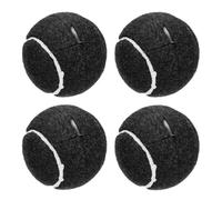 QUARKZMAN 4 Pcs Balles de Tennis Prédécoupées pour Marcheurs Noir | Accessoires Universels de Glissement pour Marcheurs pour la Protection des Meubles et des Sols
