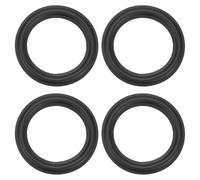 QUARKZMAN 4 Pcs Bords en Caoutchouc pour Haut-Parleur 3.5 Pouces Anneaux De Bordure 89x62mm(DIxDE) Anneaux pour Subwoofer Perfores Pieces De Remplacement pour Reparation Ou DIY, Noir