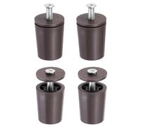 QUARKZMAN 4 Pcs Butée Volet Roulant 28mm Butée de Volet Roulant Bouchon D'Arrêt en Plastique avec Rondelles et Vis pour Stores Enrouleurs Lames de Volet Roulant, Marron