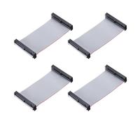 QUARKZMAN 4 Pcs Câble Ruban Plat IDC, Pas De 2.54mm Largeur 50mm Longueur 10cm 40 Broches Connecteur Ruban Plat FC à FC Fil Jumper pour PC, Écrans LED