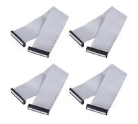 QUARKZMAN 4 Pcs Câble Ruban Plat IDC, Pas De 2.54mm Largeur 50mm Longueur 30cm 40 Broches Connecteur FC à FC Câble Jumper pour PC, Écrans LED