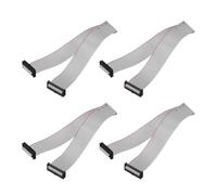 QUARKZMAN 4 Pcs Câble Ruban Plat IDC, Pas de 2mm Largeur 24mm Longueur 30cm 24 Broches Connecteur Ruban Plat FC à FC Fil de Jumelage pour PC, Écrans LED