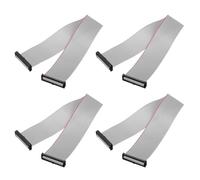 QUARKZMAN 4 Pcs Câble Ruban Plat IDC, Pas De 2mm Largeur 34mm Longueur 30cm 34 Broches Connecteur FC À FC Fil De Jumelage pour PC, Écrans LED