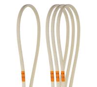 QUARKZMAN 4 Pcs Courroie De Machine À Coudre Industrielle M48 48.5" Circonférence Extérieure Caoutchouc Triangle Courroie Trapézoïdale pour Overlock Buttonhole Waist Pulling Elastic Machine