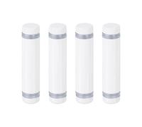 QUARKZMAN 4 Pcs Entretoise en Verre, 1/2" x 2" Vis Publicitaires à Double Tête en Acier Inoxydable, Supports Muraux, Matériel pour Support de Panneau en Verre Acrylique, Blanc