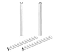 QUARKZMAN 4 Pcs Entretoises Colonne Rondes Aluminium M3x60mm, Écrous D'accouplement Filetés Femelle Pour Pièces RC Multirotor DIY FPV Quadcopter (Ton Argenté)