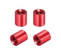 QUARKZMAN 4 Pcs Entretoises Colonnes Aluminium Rondes M3x6mm, Ecrous Raccord Filetés Femelle Pour Pièces RC Multirotor DIY FPV Quadcopter (Rouge)