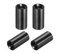 QUARKZMAN 4 Pcs M3x10mm Entretoises Colonne Rondes En Aluminium, Écrous D'Accouplement Entretoises Filetées Femelle Pour Pièces RC Multirotor DIY FPV Quadcopter (Noir)