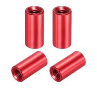 QUARKZMAN 4 Pcs M3x10mm Rondes Entretoises En Aluminium Colonne Espaceurs, Vis D'Accouplement Espaceurs Filetés Femelle Pour Pièces RC Multirotor DIY FPV Quadcopter (Rouge)