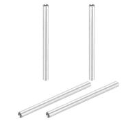 QUARKZMAN 4 Pcs M3x80mm Entretoises Colonnes Rondes En Aluminium, Écrous D'Accouplement Entretoises Filetées Femelle Pour Pièces RC Multirotor DIY FPV Quadcopter (Ton Argenté)