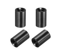 QUARKZMAN 4 Pcs M3x8mm Rondes Entretoises En Aluminium Colonne Espaceur, Vis D'Accouplement Écrous Filetés Femelle Pour Pièces RC Multirotor DIY FPV Quadcopter (Noir)
