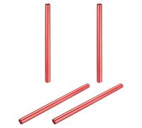 QUARKZMAN 4 Pcs M3x90mm Colonnes D'Espacement En Aluminium Rond Avec Filetage Femelle, Entretoises Filetees Pour Pieces RC Multirotor DIY FPV Quadcopter (Rouge)