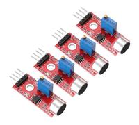 QUARKZMAN 4 Pcs Microphone Sound Sensor Ky-037 Module de Détection de Son de Microphone Ky-037 Module de Détection de Son de Voix pour Commutateur Activé par la Voix