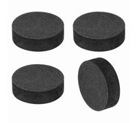 QUARKZMAN 4 Pcs Patins D'Isolation pour Haut-Parleur Unilatéraux, 30mmx10mm Patins De Base en Mousse Anti-Dérapante pour Absorption des Chocs, Patins De Support pour Amplificateur, Noir