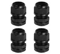 QUARKZMAN 4 Pcs Raccord M20 Étanche En Nylon Pour Câble, 4-5mm 2 Trous Pour Fil Fixation Câble, Câblage, Réparation, Remplacement Raccord, Appareils Électriques, Noir