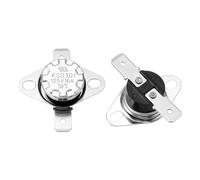 QUARKZMAN 4 Pcs Thermostat KSD301 50°C/122°F 16A Normalement Fermé N.C Ajustable Disque À Claquement Interrupteur De Température Pour Microwaves,Oven,Coffee Maker,Matériau Bakélite