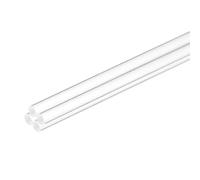 QUARKZMAN 4 Pcs Tige Acrylique Transparente Ronde Barre 4mm x 250mm (5/32" x 10") Bâtonnets en Plastique pour Fabrication de Maquettes, Loisirs Créatifs, Éclairage, Jardinage, Décoration