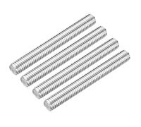 QUARKZMAN 4 Pcs Tige Filetée Entièrement 1/2"-13 UNC Pas de Filetage 100mm de Long en Acier Inoxydable 304 Tiges Filetées à Droite, Goujons de Barre pour Réparation, Bricolage