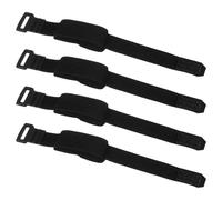 QUARKZMAN 4 Pcs Tranquille De Cordes De Guitare, 7.8" Bande De Couverture De Cordes De Guitare Ajustable Tranquille De Basse Pour Accessoires D'Instruments De Musique Electrique, Noir