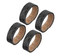 QUARKZMAN 4 Pièces de Passants de Ceinture en Cuir - Boucle à Motif Irrégulier Adaptée à une Lanière de Ceinture de 3,5 Cm de Largeur pour La Réparation de Sacs et Ceintures (Noir)