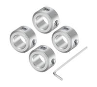 QUARKZMAN 4 Pièces Ensemble de Colliers de Serrage à Fente 8 mm d'Épaisseur | pour Arbre de 8 mm, Colliers de Serrage de 14 mm de Diamètre Extérieur, avec Vis de Fixation M4