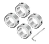 QUARKZMAN 4 Pièces Ensemble de Colliers de Serrage à Fente pour Arbre 15 mm | Colliers de Serrage de 24 mm de Diamètre Extérieur, 10 mm d'Épaisseur avec Vis de Fixation M5