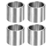 QUARKZMAN 4 Pièces Rondelles Metal, 18mm ID x 22mm OD x 20mm Longueur Rondelles Métalliques non Filetées Douilles Finition Lisse, Entretoises en Acier Inoxydable Convient pour Vis M18